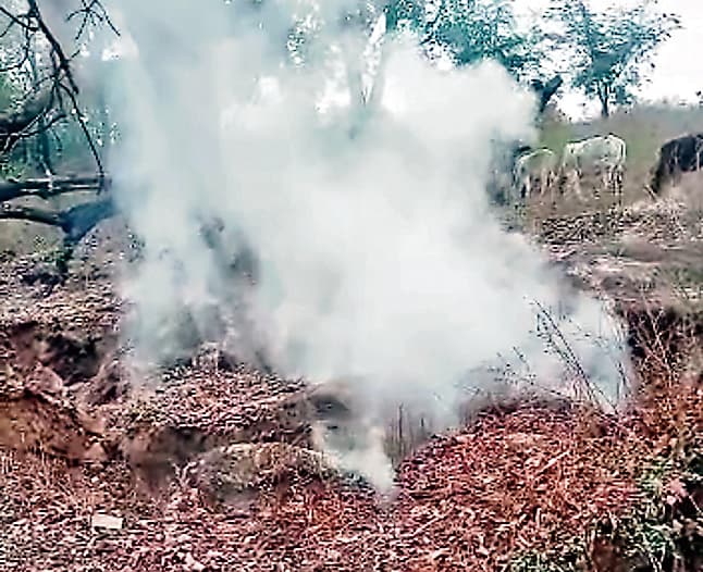 थापरनगर भू-धंसान स्थल डेंजर जोन घोषित