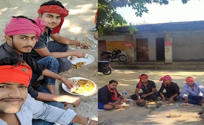 क्वारेंटाइन सेंटर पर मुर्गा पार्टी की तस्वीर हुई वायरल, प्रशासन ने चार पर दर्ज कराया मुकदमा