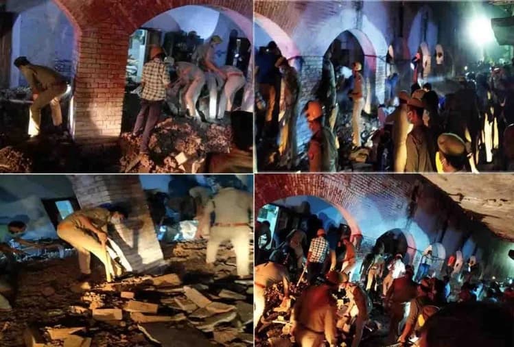 कानपुर पुलिस लाइन में बैरक की छत गिरी, एक सिपाही की मौत, तीन की हालत बेहद नाजुक