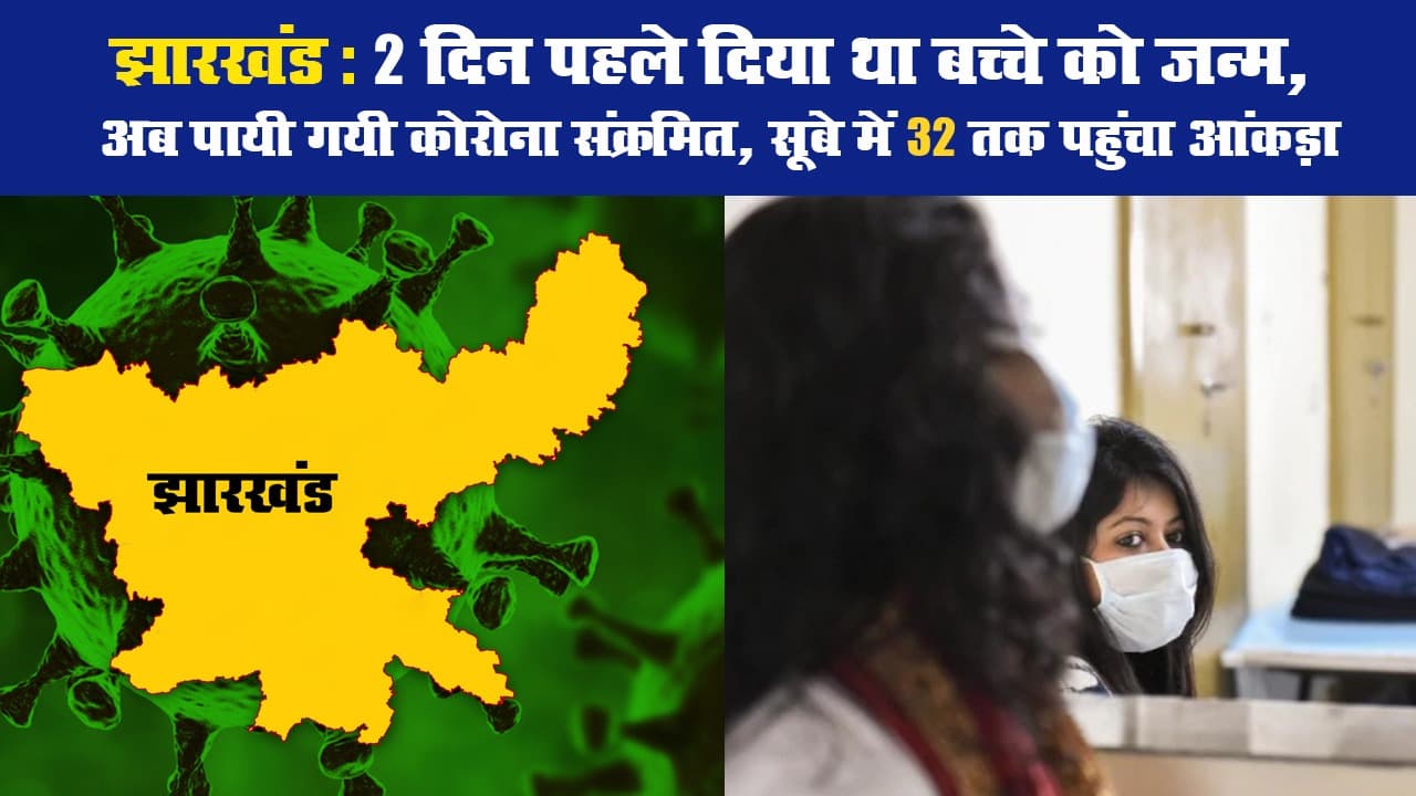 झारखंड: 2 दिन पहले दिया था बच्चे को जन्म, अब पायी गयी कोरोना संक्रमित, सूबे में 32 तक पहुंचा आंकड़ा