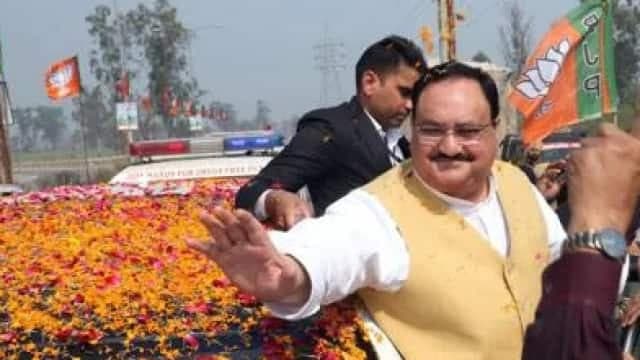 पटना में भाजपा अध्यक्ष जेपी नड्डा का रोड शो, भाजपा कार्यकर्ताओं से पटी राजधानी की सड़कें