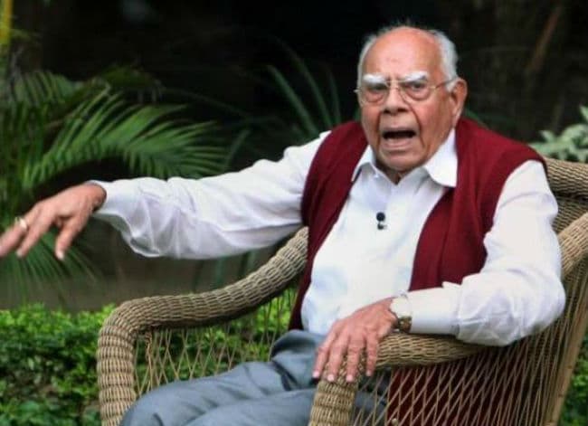 कालाधन मामले पर केंद्र के रुख से जेठमलानी नाराज, प्रधानमंत्री को लिखी चिट्ठी