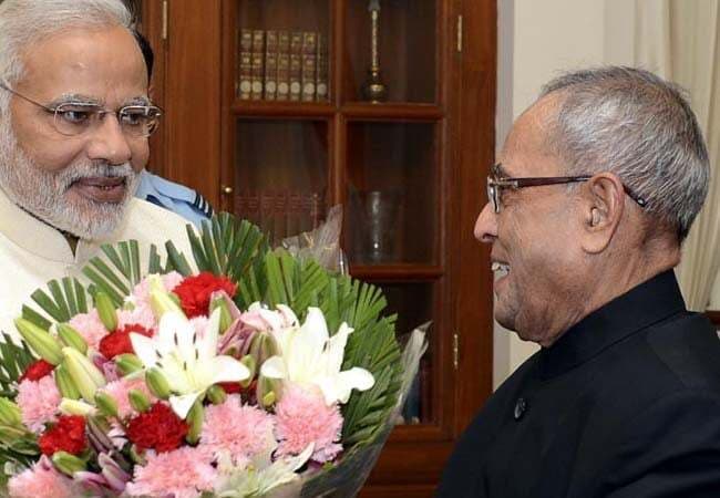 राष्ट्रपति से मिले पीएम मोदी, पर्रिकर ने स्वीकारा केंद्र में मिल रही है अहम जिम्मेवारी