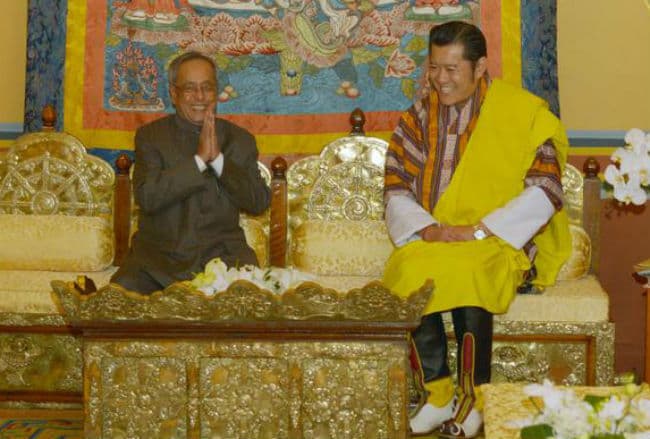 भारत-भूटान मिलकर करेंगे ''दक्षेस'' क्षेत्र में प्रगति : प्रणब मुखर्जी