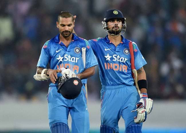 ICC बल्‍लेबाजी रैंकिंग : शीर्ष पांच में कोहली-धवन, धौनी सातवें स्‍थान पर खिसके