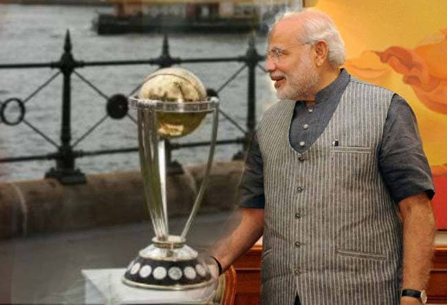 विश्व कप ट्रॉफी के साथ तस्वीर खिचवायेंगे मोदी
