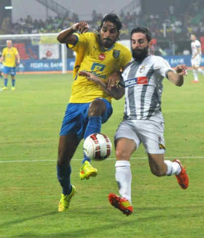 इंडियन सुपर लीग में केरला ब्लास्टर्स से हारी एटलेटिको डि कोलकाता