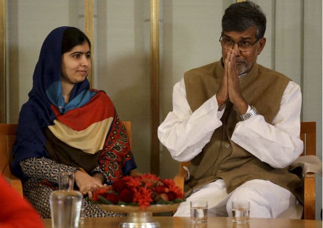 सत्यार्थी और मलाला ने कहा, भारत-पाक के नेता अमन को गले लगाएं