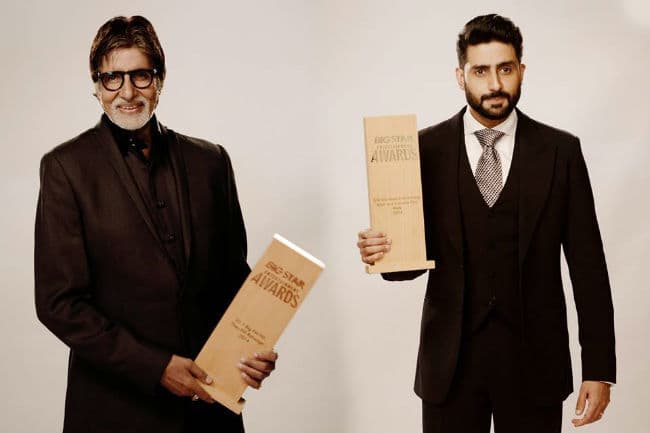 एक ही समारोह में अमिताभ और ''नंदू भिडे'' अभिषेक ने जीते पुरस्कार