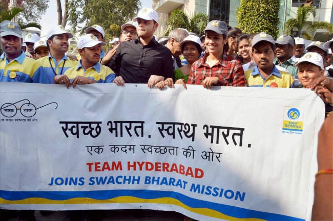 स्वच्छ भारत अभियान से जुडी साइना नेहवाल
