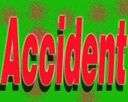 बस दुर्घटना में तीन लोगों की मौत,10 घायल