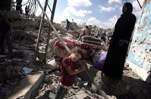 गाजा: 12 घंटे के लिए थमा युद्ध,अभी तक 1,000 फिलीस्तीनियों की मौत