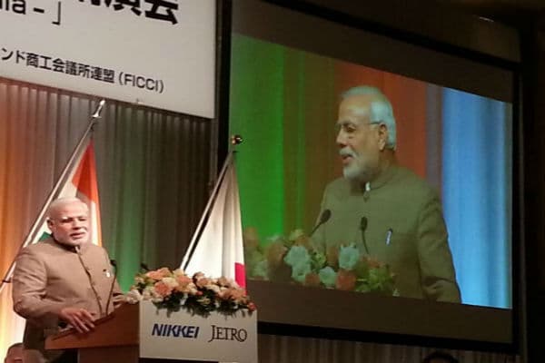 मोदी ने खोले जापानी निवेशकों के लिए 125 करोड़ आबादी वाले भारत के दरवाजे