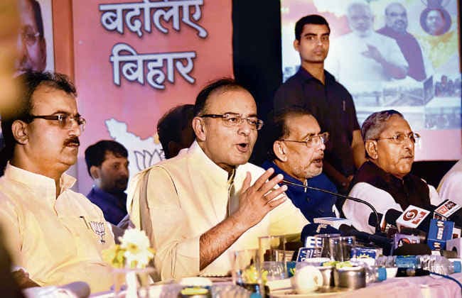 बिहार को पिछड़ेपन से निकालेगी BJP, रिजल्ट तय करेगा CM का नाम : जेटली