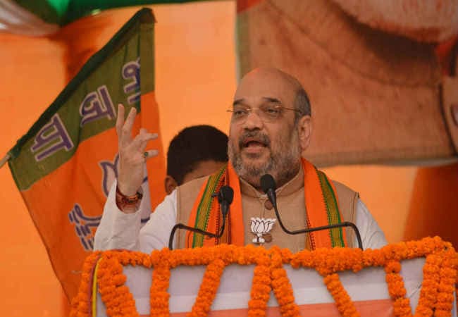 नीतीश अहंकारी, विकास का वादा झूठा : अमित शाह