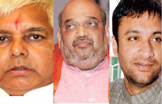 बयानों की आग : लालू, अमित शाह और ओवैसी पर प्राथमिकी