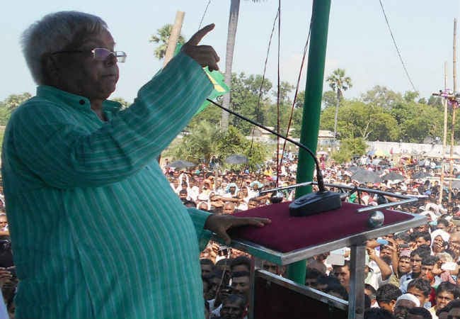 नीतीश के बाद लालू यादव की सभा में गूंजे मोदी के नारे