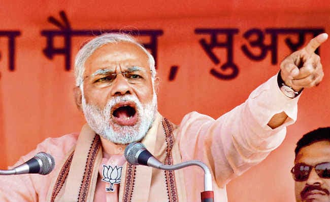 अब रिमोट से सरकार चलाना चाहते हैं लालू : नरेंद्र मोदी