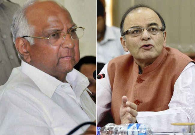 शरद पवार ने की अरुण जेटली की मेजबानी