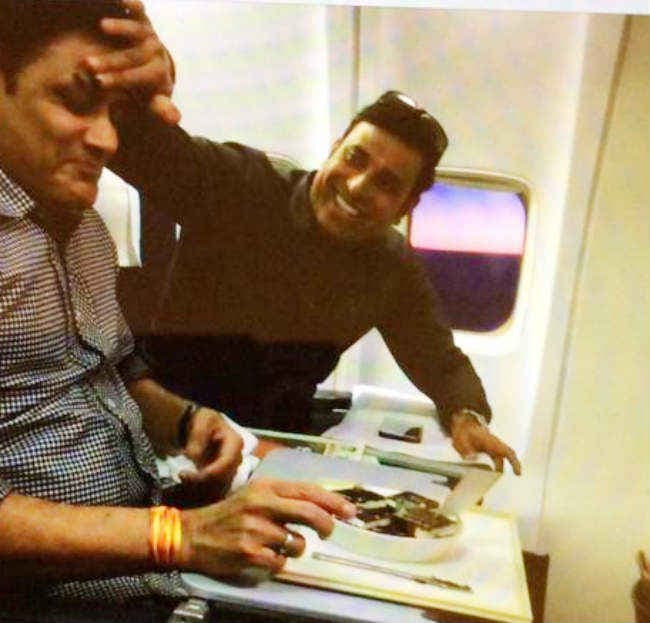 45 के हुए कुंबले, हवा में मनाया जन्‍मदिन