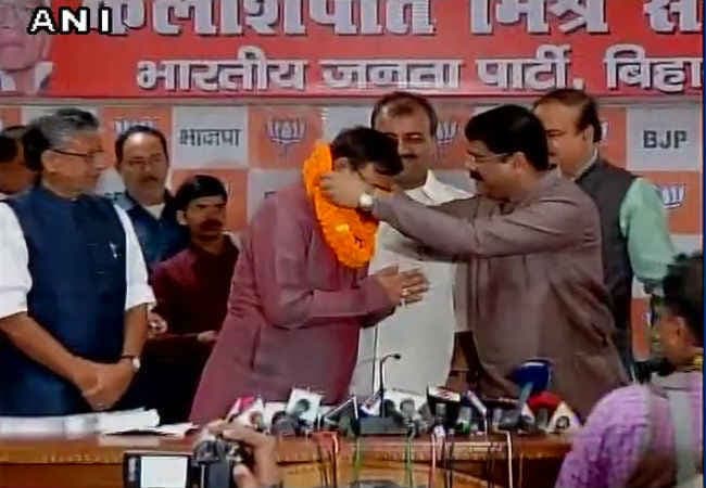 JDU नेता भीम सिंह BJP में शामिल
