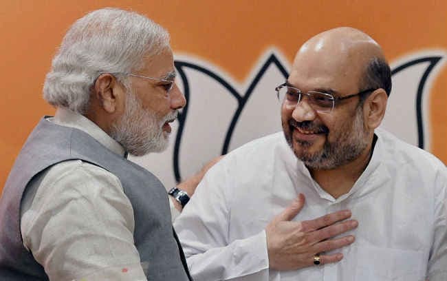 EXIT POLL: चिंतित शाह ने की मोदी से मुलाकात