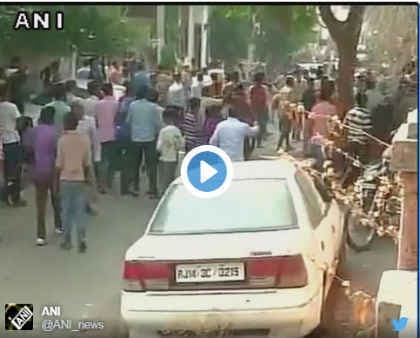 जयपुर के शहरी क्षेत्र में घुसा तेंदुआ, देखें वीडियो