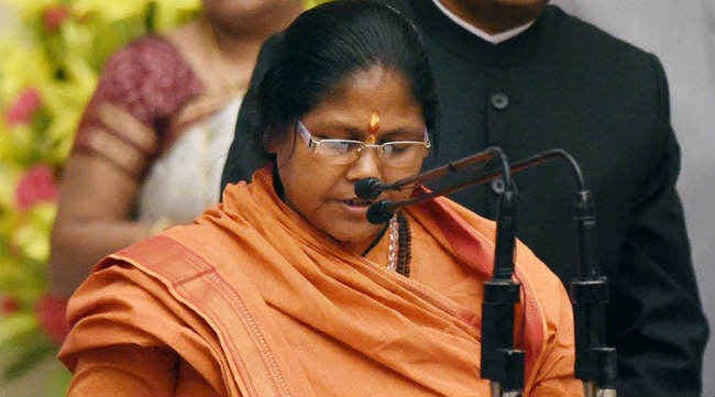 साध्वी निरंजन ज्योति ने रावत के गोवध संबंधी बयान की निंदा की