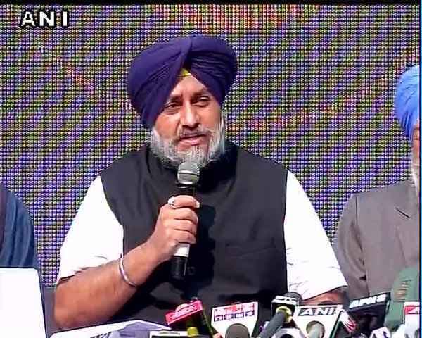 कांग्रेस की आतंकियों से साठगांठ : सुखबीर सिंह बादल