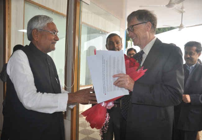 बिल गेट्स की नीतीश से मुलाकात, स्वास्थ्य मुद्दों पर मिलकर करेंगे काम