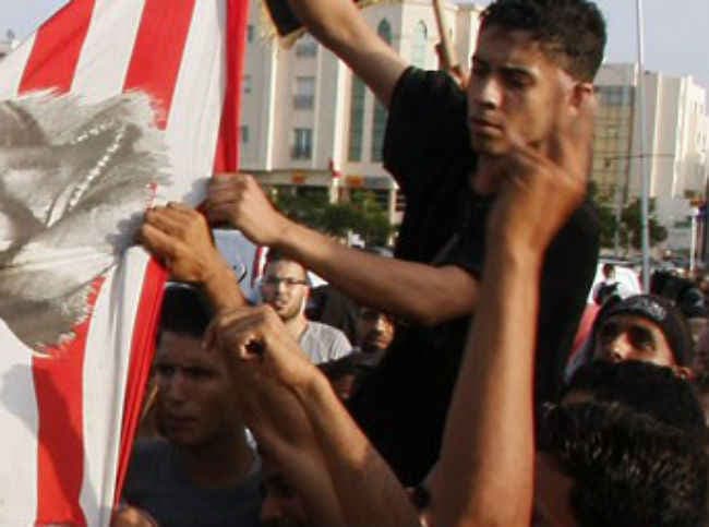 अमेरिका : टेक्सास में मस्जिद के बाहर प्रदर्शन