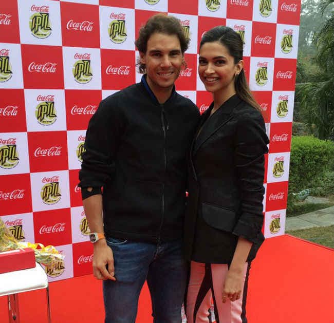 ...जब टेनिस स्टार नडाल से मिली दीपिका पादुकोण