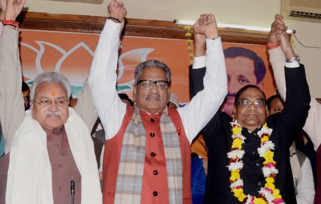 भाजपा में शामिल हुए मायावती के करीबी पूर्व डीजीपी बृजलाल