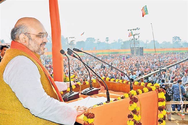 दिल्ली से होकर भाजपा का विजय रथ पहुंचेगा बिहार : अमित शाह