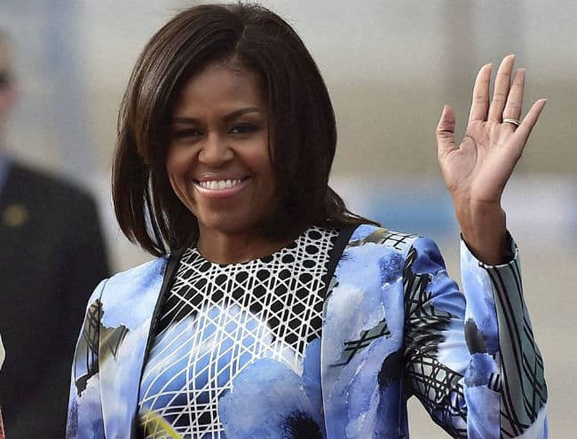 मिशेल ओबामा ने भारतीय डिजाइनर का परिधान पहना