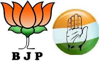 भाजपा, कांग्रेस के कार्यालय में उदासी का माहौल