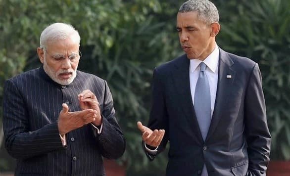 सभी धर्मों को बराबर सम्मान देने के मोदी के आश्वासन का ओबामा ने किया स्वागत