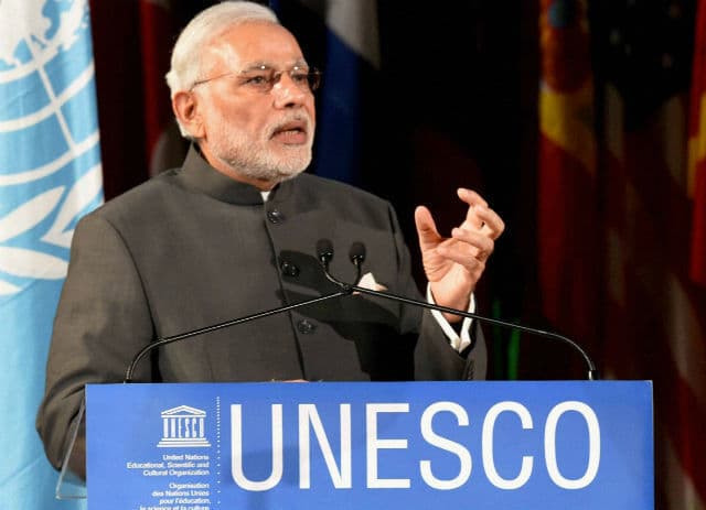 यूनेस्को में मोदी का पहला भाषण, कहा हम हर नागरिक के अधिकारों और स्वतंत्रता की रक्षा करेंगे