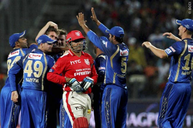 IPL-8 : किंग्स इलेवन पंजाब को पहले ही मैच में राजस्थान रायल्स ने दी पटखनी