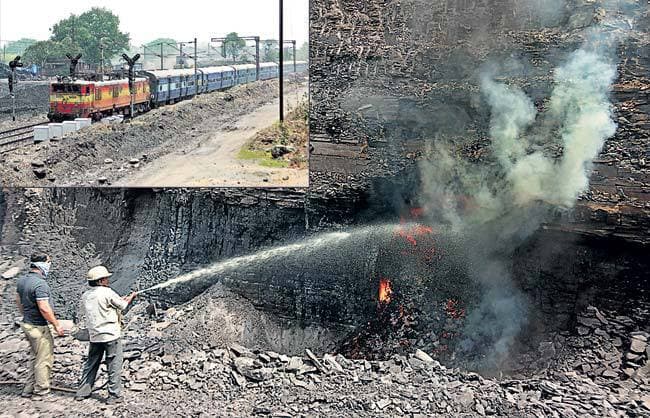 धंस सकती है धनबाद-रांची रेल लाइन