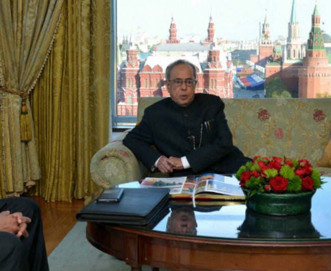 आर्थिक वृद्धि के लिए भारत को चाहिए रुस का सहयोग : प्रणब मुखर्जी