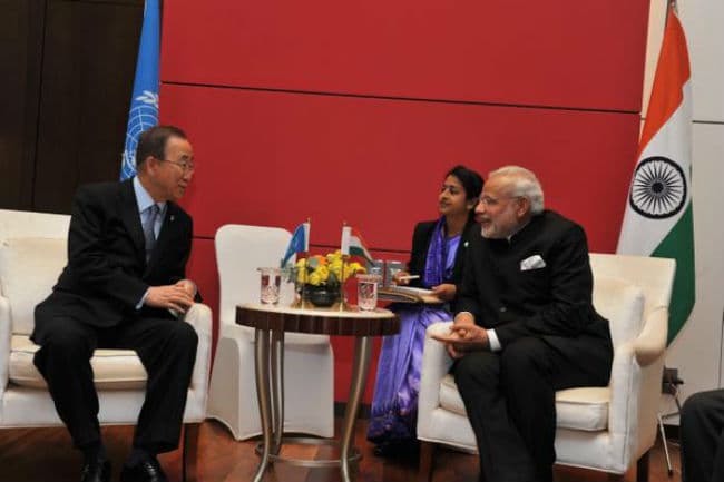 मोदी ने दक्षिण कोरिया में बान की मून से भी की मुलाकात