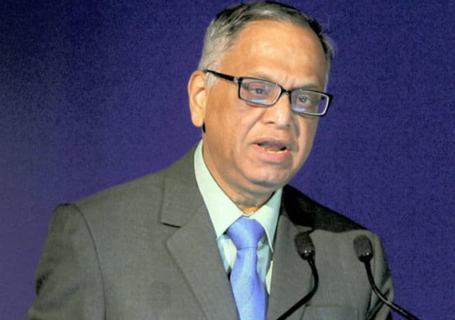 इंफोसि‍स के पूर्व प्रमुख नारायण मूर्ति ने की नरेंद्र मोदी की जमकर तारीफ, लोगों से समर्थन देने को कहा