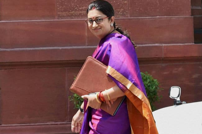 स्मृति ईरानी का अमेठी दौरा 26 मई को