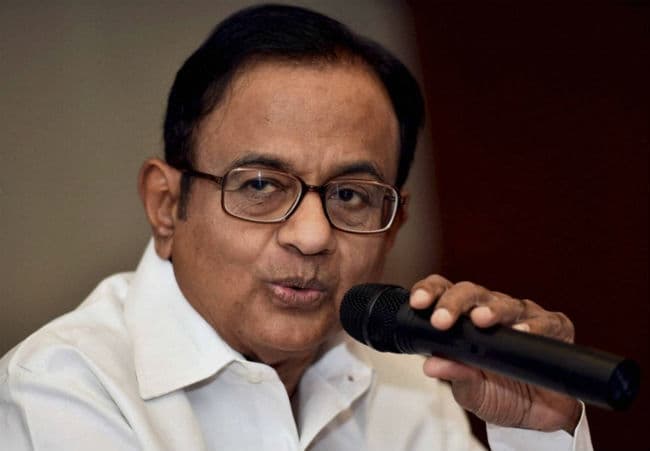 कांग्रेस के वरिष्ठ नेता पी चिदंबरम सोशल साइट ट्विटर पर