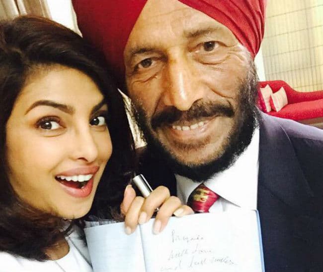 प्रियंका चोपडा को मिला मिल्खा सिंह का ऑटोग्राफ, सेल्‍फी की पोस्‍ट