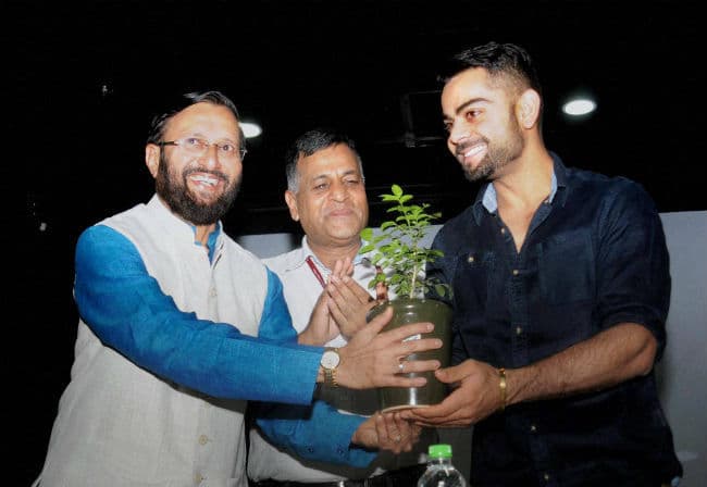 पर्यावरण दिवस पर विराट कोहली और सुशील कुमार ने किया पौधारोपण
