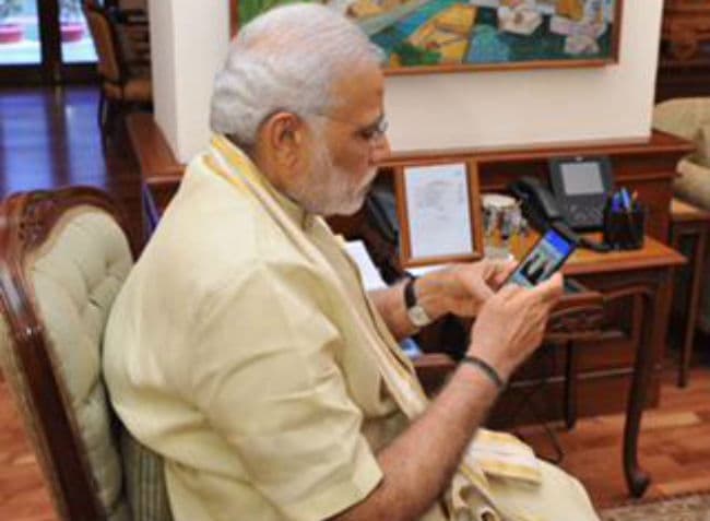 प्रधानमंत्री ने ''नरेन्द्र मोदी मोबाइल एप्प'' पेश किया