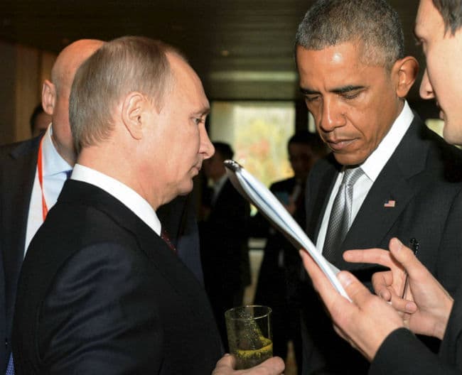 ISIS सहित अन्‍य मुद्दों पर सहमति बनाने के लिए पुतिन ने की ओबामा से बात
