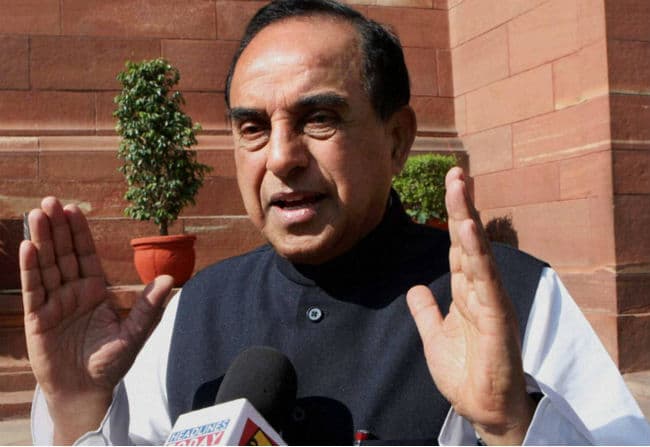 सुब्रह्मण्यम स्वामी ने नरेंद्र मोदी पर लगाया कांग्रेस की चीन नीति का अपनाने का आरोप, कहा नयी नीति लायें